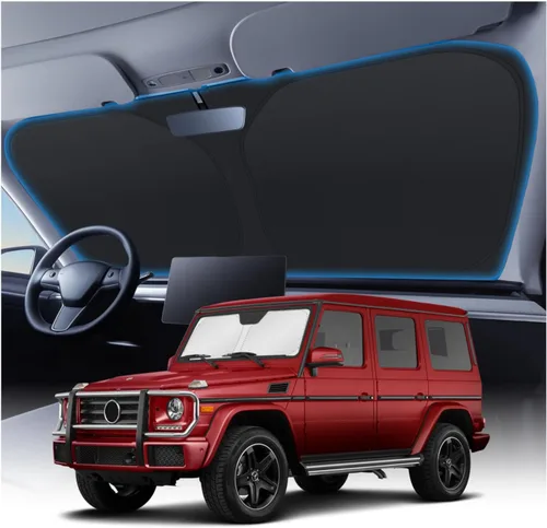 Vista 237 de KUST Parasol para parabrisas para BMW X1 F48 2016, 2017, 2018, 2019, 2020, 2021, 2022, accesorios de ajuste personalizado, parasol plegable