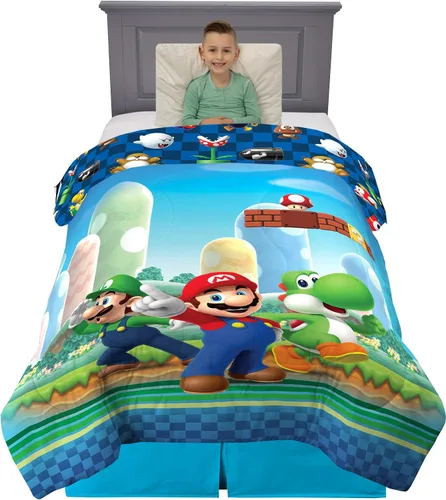 Vista 16 de Collectibles Bob Esponja Pantalones Cuadrados Ropa de Cama Edredón Reversible de Microfibra Súper Suave y Cómodo, Queen