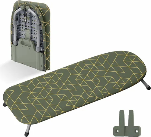 Vista 11 de XABITAT Tabla de Planchar de Sobremesa con Montaje en Pared, D-Crease, Mini Tabla de Planchar Portátil y Ahorradora de Espacio para la Lavandería