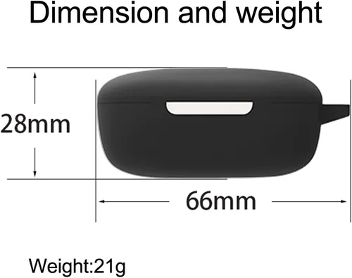 Vista 6 de Compatible con redmi Buds 4 Lite - Funda protectora a prueba de golpes, compatible con carga inalámbrica (negro-blanco)