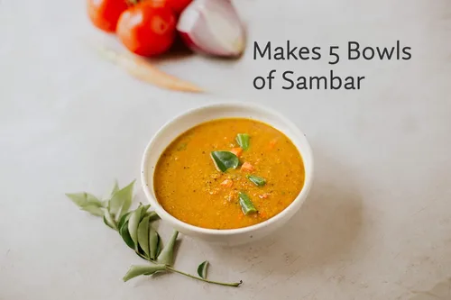 Vista 2 de Inner Flame Beyond Sambar Powder By Inner Flame - Mezcla de sambar - Sopa de lentejas rojas auténtico estilo indio del sur - Sin gluten - Vegano