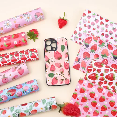 Vista 15 de Tintnut Candy Boho - Vinilo adhesivo permanente, 12 hojas, 12 x 10 pulgadas, patrón de dulces y flores, vinilo autoadhesivo para manualidades