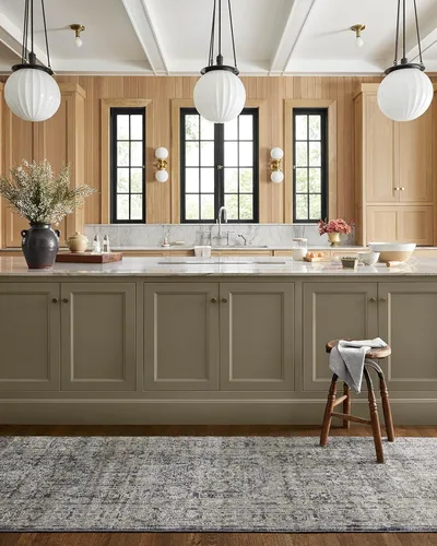 Vista 62 de Loloi Jean Stoffer Katherine Collection KES-02 Ocean/Coral 2'-7'' x 10'-0'', .25" Pile Height, Runner Rug