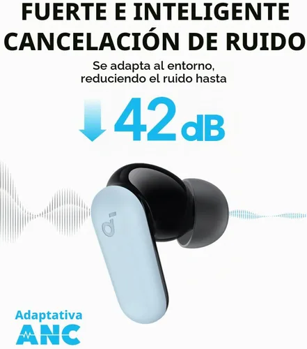 Soundcore P30i by Anker Auriculares con cancelación de ruido P31i de Anker, cancelación de ruido adaptativa en tiempo real, sonido de alta