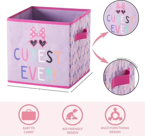 Vista 149 de Idea Nuova Marvel Avengers - Juego de dos espaciosos cubos de almacenamiento plegables, 10 x 10 pulgadas, Avengers / gris