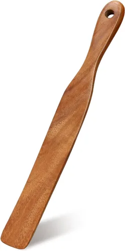 Esponja de madera delgada para hornear pan de masa madre, suministros esenciales para masa madre, batidor, cuchara para agitar, espátula de madera