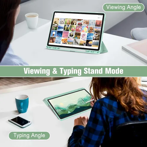 Vista 4 de Fintie Funda híbrida delgada para Samsung Galaxy Tab S9 FE+ PlusGalaxy Tab S9+ Plus de 12.4 pulgadas 2023 con soporte para S Pen 2023, a prueba