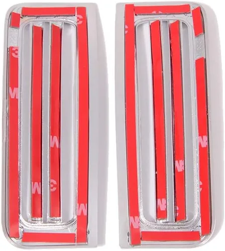 Vista 7 de YIWANG ABS cromo interior del coche pilar delantero aire acondicionado salida cubierta Trim 2 unids para Land Rover Range Rover Evoque 2012-2018