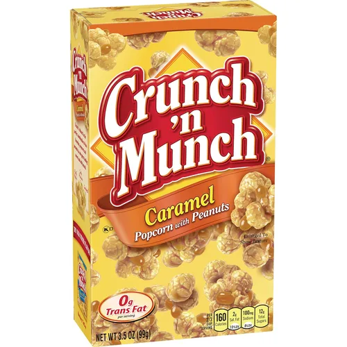 Vista 6 de CRUNCH 'N MUNCH Palomitas de maíz de caramelo con cacahuetes, 3.5 onzas (paquete de 12)