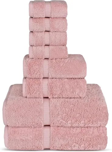 Vista 47 de Chakir Turkish Linens - Juego de toallas de algodón de 6 piezas (2 toallas de baño, 2 toallas de mano, 2 paños)