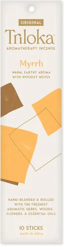 Vista 27 de Triloka Incienso original, rosa de noche, 10 varillas