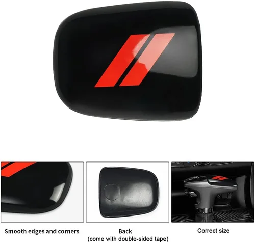 Vista 4 de auovo Perilla de palanca de cambios para accesorios Charger Challenger 2015-2023 / Durango 2016-2024, cubierta de palanca de cambios de decoración
