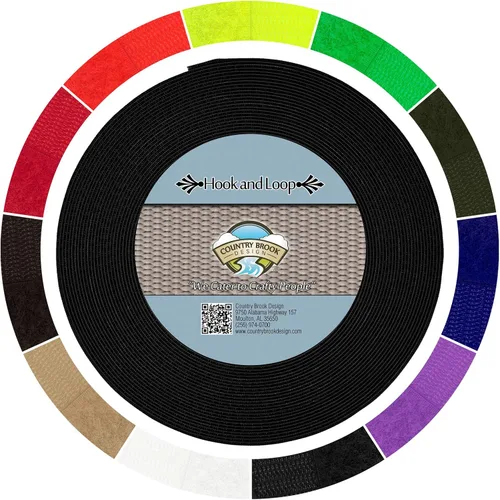 Vista 5 de Country Brook Design Cierre de velcro para coser no adhesivo de 2 pulgadas (beige, 5 yardas)