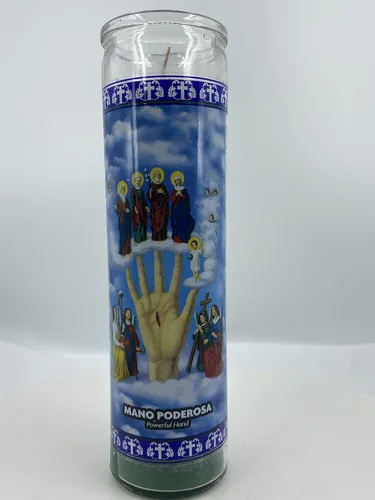 Vista 3 de The Faith Gift Shop Juego de 3 Velas de la Mano Poderosa de Dios Set de 3 Velas De La Mano Poderosa Default Title
