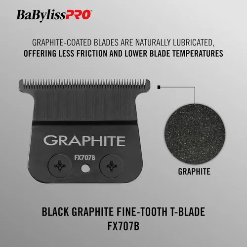 Vista 3 de BaBylissPRO Replacement Blades, Standard and Fine-Tooth T-Blades for Outlining Hair Trimmers (FX787, FX799) and LoPROFX Trimmers (FX726, FX729)