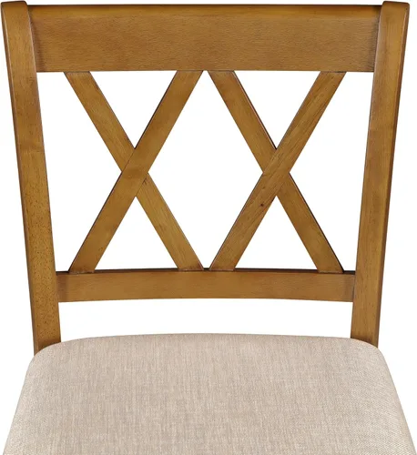 Vista 19 de Home Brookline Swivel Bar Stool Chair with 360° Turn Mechanism, Rustic Farmhouse Stools for Kitchen Counter with Cushion, 24" Seat Height, Black