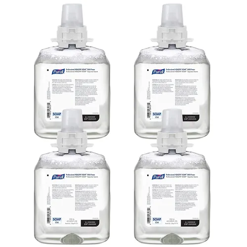 Vista 8 de PURELL Jabón saludable de espuma suave, sin fragancia, repuesto de jabón de manos de espuma de 40.6 fl oz para dispensador automático de jabón