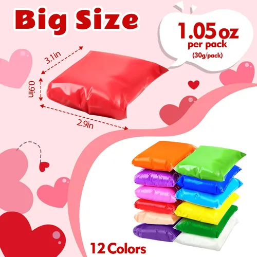 Vista 4 de Arcilla de secado al aire para niños, rellenos para calcetines para niños, kits de modelado de arcilla para manualidades DIY, regalos de Navidad