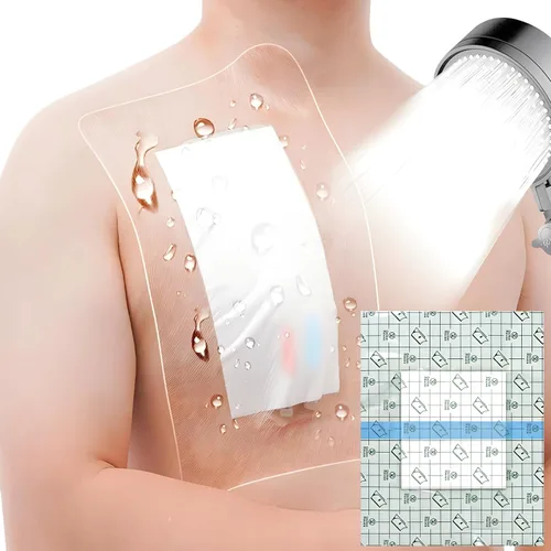 Vista 15 de Protector de ducha impermeable para catéter de diálisis, cubierta de ducha para el puerto del pecho, vendajes, tubo de alimentación, accesorios