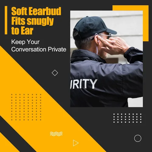 Vista 13 de Retevis Walkie Talkies RB48 con auricular, estándares Mil-810H, radios bidireccionales resistentes al agua, llamada de vibración, 2000 mAh, NOAA