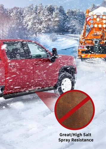 Vista 4 de YITAMOTOR - Estribos de 6 pulgadas compatibles con 2015-2026 Chevrolet Colorado/GMC Canyon Crew Cab, barras laterales de aluminio negro Nerf