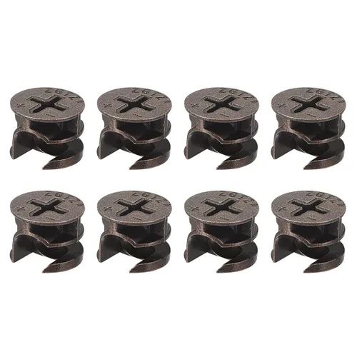 Vista 9 de HARFINGTON Tuerca de bloqueo de leva para muebles, 8 piezas de 0.591 x 0.472 in, tuercas de bloqueo para muebles, accesorios de leva de conexión