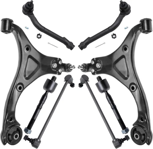 Vista 237 de Detroit Axle - Kit de brazos de control delanteros 2WD de 8 piezas para Ford F-150 Lincoln Mark LT 05-08, 4 brazos de control superior e inferior