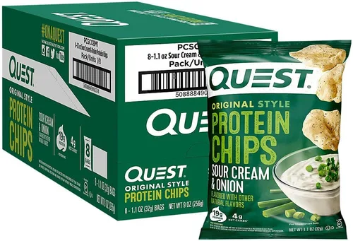 Vista 7 de Quest Nutrition Tortilla Style Protein Chips, Buffalo Ranch, 0.67 oz de proteína, 0.14 oz de carbohidratos netos, aperitivo de proteína sin gluten