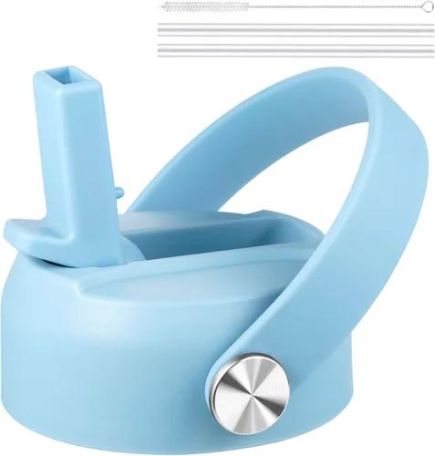 Vista 9 de KMN Tapa de popote para boca ancha Hydro Flask, tapas con popote para Hydroflask de boca ancha de 12, 16, 18, 20, 32, 40 onzas, tapa de popote