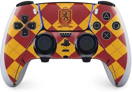 Vista 12 de Skinit Calcomanía para juegos compatible con el controlador PS5 DualSense Edge Pro – Diseño de símbolo oficial de Warner Bros Deathly Hallows