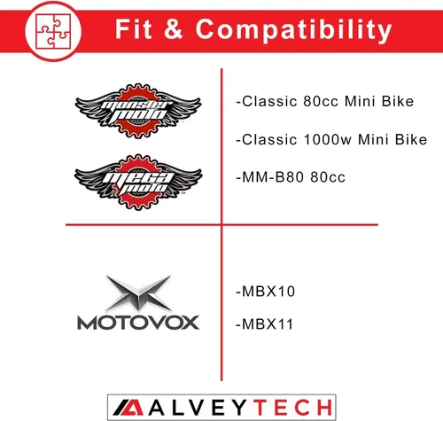 Vista 9 de AlveyTech Mini Bike Kickstand Spring - Para Monster Moto MM-B80 80 cc, Motovox MBX10 y MBX11, Baja Doodle Bug - Mini Bike Kick Stand Return Spring