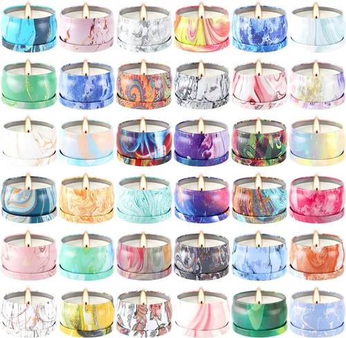 Vista 14 de 2 paquetes de velas perfumadas para el hogar, juego de regalo de velas perfumadas de pomelo y pino para damas, cera de soja, velas de larga duración