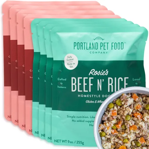 Empresa de Comida para Perros Portland Paquetes Frescos de Comida para Perros - Aditivos Húmedos de Grado Humano y Mezcladores - Para Cachorros y