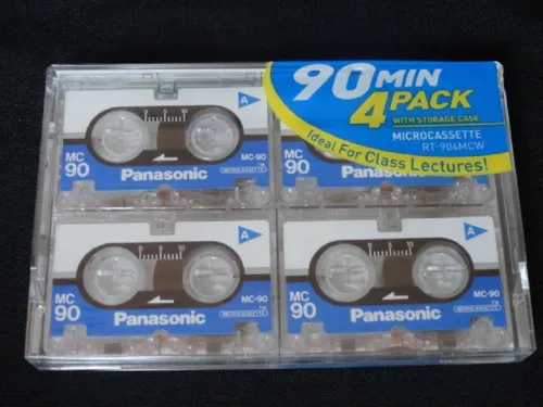 Panasonic Paquete de 4 cintas de microcasete de 90min