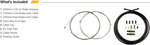 Vista 2 de Jagwire Kit de freno universal Sport (Hyper), negro