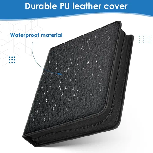 Vista 3 de Carpeta de tarjetas de 900 bolsillos, 9 bolsillos para tarjetas de intercambio duradero, protectores de tarjetas de béisbol para MTC, TCG, tarjetas