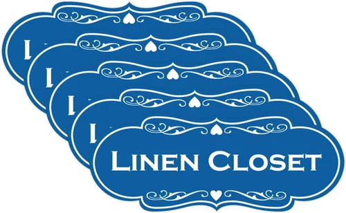 Vista 22 de Letrero de armario de lino de diseñador (negro) - Pequeño