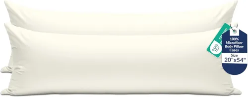 Vista 57 de Royale Linens Paquete de 2 fundas de almohada de tamaño estándar de 20 x 26 pulgadas, microfibra cepillada, fundas de almohada de cama, resistentes