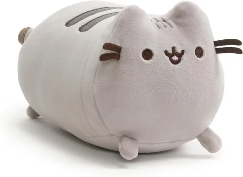 GUND Pusheen The Cat Squisheen Log Plush, Animal de Peluche Suave y Aplastable para Edades de 8 Años en Adelante, Gris, 6 Pulgadas