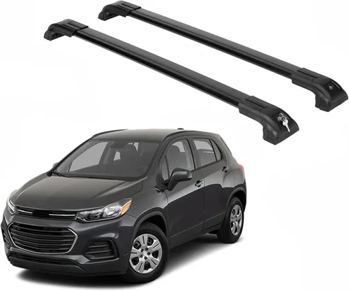 Vista 9 de ERKUL Barras transversales de techo resistentes de 220 libras para Chevrolet Chevy Trax 2013-2022 Soportes de metal sólido Barras transversales