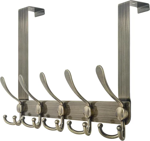 Vista 15 de WEBI Ganchos para colgar sobre la puerta, perchero para colgar sobre la puerta, perchero de puerta para toallas, ropa, baño, negro
