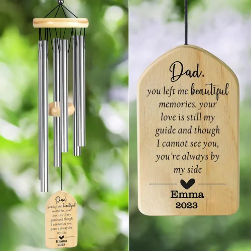 Vista 17 de Campanillas de viento de condolencias por pérdida de un ser querido, regalos conmemorativos personalizados en memoria de un ser querido, regalos