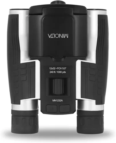 Vista 6 de Minolta binoculares digitales 12x32 - Cámara de video 4K UHD, foto de 48MP, zoom digital 8X, pantalla IPS antirreflejos, ópticas resistentes a