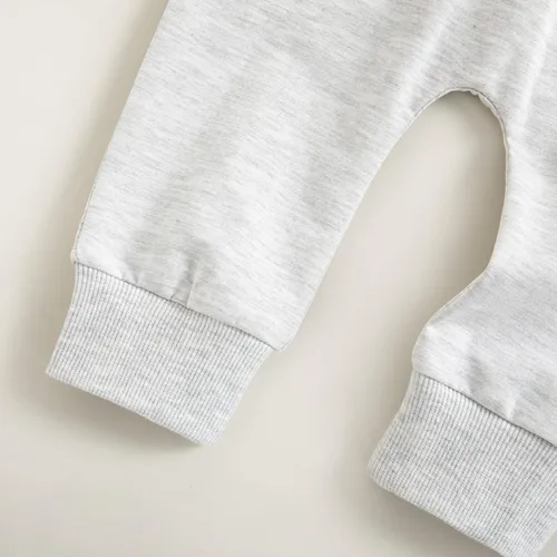 Vista 7 de Mubineo Pantalones deportivos básicos lisos para bebés, niños y niñas, cómodos pantalones de algodón con bolsillos