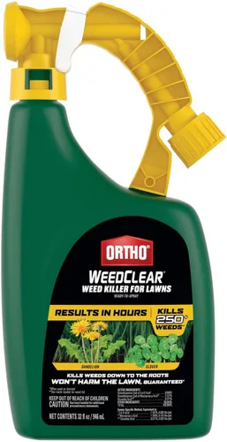 Vista 16 de Ortho WeedClear herbicida para césped con Comfort Wand, mata más de 250 malas hierbas incluyendo diente de león y trébol, 1 galón.