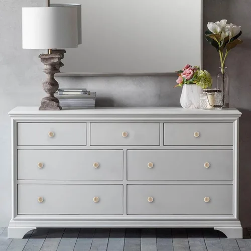 Vista 5 de Silverline Paquete de 6 pomos redondos de madera para cajones de 1-1/2 pulgadas, tiradores de gabinete sin terminar, accesorios para cajones