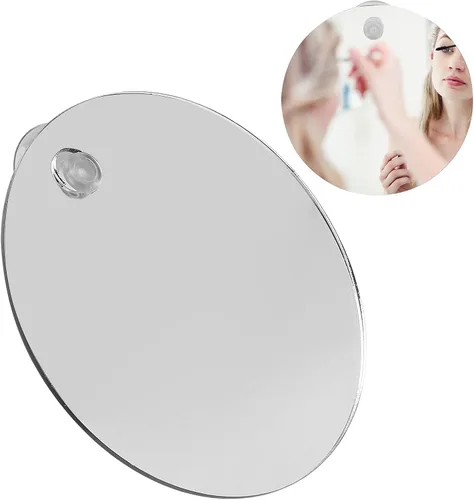 Vista 8 de Espejo de ducha sin niebla para afeitarse, espejo plano antivaho e inastillable, accesorios de baño para hombres, espejo de baño para ducha