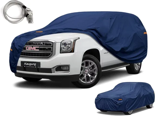 Vista 181 de Kaugung Funda impermeable pesada para automóvil, ajuste personalizado para Ford Mustang GT/Shelby/Cobra/Bullitt (1970-2025), cubierta exterior