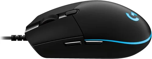 Vista 3 de Logitech G PRO - Ratón para juegos con cable, sensor Hero 16K, 16000 DPI, RGB, ultraligero, 6 botones programables, memoria integrada, construido