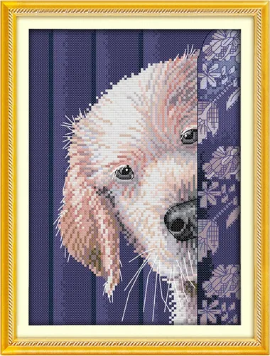 Vista 10 de ITSTITCH Kits de punto de cruz estampados, 11 quilates, 13 x 17 pulgadas, 100% algodón, kits de iniciación de bordado con patrones fáciles